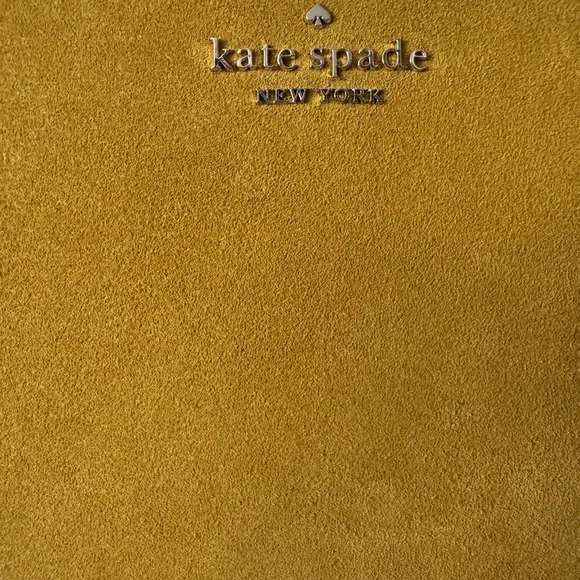 KATE SPADE Kourtney Suede Mustard Crossbody Bag - Picture 2 of 15
